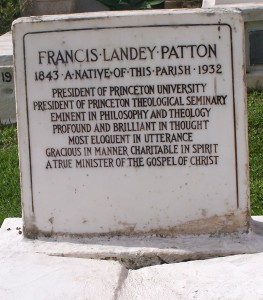 Francis L. Patton, Grave Marker, Bermuda, 9-4-2015