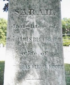 Sarah Moore, Inscription, Shockoe Hill, 1-27-2016 001