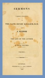 Title Page, Kollock, Vol. 1, Sermons, 1-20-2016