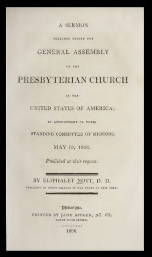 Eliphalet Nott, 1773-1866 – Presbyterians of the Past